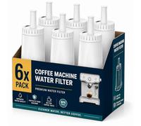 Filswa Replacement Water Filters for Sage Coffee Machines | SES875, SES810, SES980/500/878/880/920, Compatible with BES008, Barista Express, Pro, Touch, Bambino, Oracle Models, 6 Pack