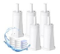Filswa Water Filter Set for Sage Fully Automatic Coffee Machine Filter | 4 Descaling Tablets, 8 Cleaning Tablets, 5 Replacement Water Filters, For SES810/875/880/920/980/990, BES008, BES878
