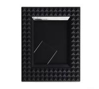 Filteilect 10-Pack 3-Inch Mini Photo Frames for Polaroids and Desk Decor in Multiple Colors, ABS and PP Material(Is black)