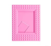 Filteilect 10-Pack 3-Inch Mini Photo Frames for Polaroids and Desk Decor in Multiple Colors, ABS and PP Material(Is pink)