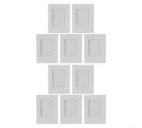 Filteilect 10-Pack 3-Inch Mini Photo Frames for Polaroids and Desk Decor in Multiple Colors, ABS and PP Material(White)
