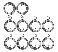 Filteilect 10 Pack Door Handle Lever Latch Replacement Springs, 1.2mm Thick Internal Coil, 2.5 Turn, 28mm Diameter, Matt Black, Compatible with Left or Right Handed Handles