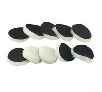 Filteilect 10 Pcs Woolen Polishing Buffer Pads Set for Car Polisher, Heavy Cut Buffing Pads Compatible with 3/4/5/6/7 Inch (75/100/125/150/175 mm) Power(3inch)