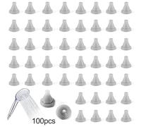 Filteilect 100-Pack Shower Head Nozzles Replacement Parts, Silicone Spray Nozzles for 4mm Opening Size, Compatible with Most Shower Heads
