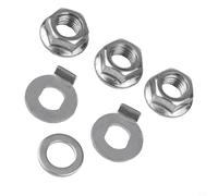 Filteilect 12mm Steel E-For Bike Hub Motor Nuts with Safety Washer for Front or Rear 250W-1000W Motors, For M12 Replacement for, Electric For Bike,