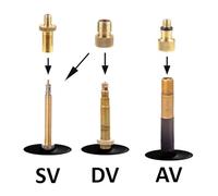 Filteilect 15-Piece For Bike Adapter Set with SV DV AV Needle Valve Connector for, Car, Ball and Air Pumps