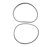 Filteilect 150XL037 Timing Belt 75 Teeth Black Rubber Gear Drive Belt 10 mm Wide XL Type 381 mm Circumference 5.08 mm Pitch High Strength Heat and Cold(2pcs)