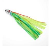 Filteilect 16.5cm 55g Trolling Octopus Fishing Lure Bait with 3D Tuna Head and Whisker Squid Design for Sea, Lake, River - Strong Treble Hook,(E)