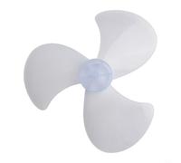 Filteilect 16 Inch Plastic Fan with Three-For Leaf Design and Nut Cover, Replacement PP Compatible with 400mm Standing Pedestal and Desk Fans, Transparent White(Fan)