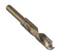Filteilect 18mm For HSS Cobalt Reduced Shank Drill Bit, High Speed Steel 6542 with 10mm Round Shank, 135° Split Point, for Precision Drilling in Metal, Stainless Steel, Cast