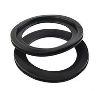 Filteilect 2-Pack Toilet Flush Ball Seal Compatible with for 300 310 320 RV Toilets - Replacement Gasket #385311658 Compatible with Compatible with for Sealand Models, Black Rubber
