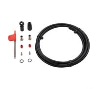 Filteilect 2000mm Hydraulic Brake Line for Flat Mount, For Bike Hydraulic Disc Brake Oil Hose with Olive Insert Set, 3-Layer High-Pressure Rubber