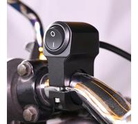 Filteilect 2In1 Ebike Handlebar Switch for Electric Scooter - Turn Signal On/Off Button with Light Control, 22mm 7/8" Alloy Throttle Switch Compatible with 12V E-Bikes(black)