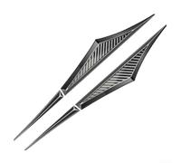 Filteilect 2PCS Car Side Doors Wing Emblem Badge Stickers, Vehicle Side Fender Emblem Stickers Metal Badge Decals Car Door Decorative Trim (A)