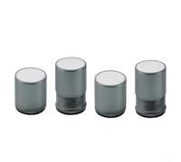 Filteilect 4 Pack Adjustable Furniture Risers 27-40mm Height Extenders with Non-Slip Metal and Silicone Base for Bed Table Sofa Noise Reduction Easy Install Stable(Gray)