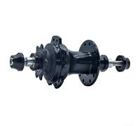 Filteilect 412 Folding For Bike Rear Hub 20 Hole 4 Bearings O.L.D 85mm with 9T Flywheel, Aluminum Alloy Hub for V Brake Compatible with 2mm Round Spoke PCD(Black)