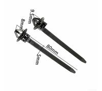 Filteilect 50 Pack Nylon Cable Ties for Cars, 92 mm x 5 mm Wire Fastening Straps, Black Automotive Wiring Clips, Compatible with All Vehicle Models