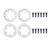 Filteilect 5mm Thickness Aluminum Alloy Gaskets Having Stainless Steel Screws Set with 6 Holes for 44mm Rotors 2mm Plus 4pcs Ebike and Electric Scooter Brake Disc Spacer Washer