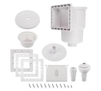 Filteilect 6-inch Cut Replacement Kit, Above Ground Swimming Pool Wall Mount Skimmer Box SP1091LX, For Surface Debris Collection Pool Maintenance