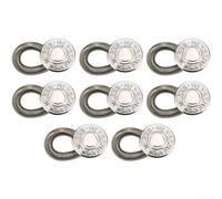 Filteilect 8 Pack Metal Pants Button Extenders, No Sewing Waistband