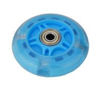 Filteilect 80mm LED Flash Wheel with Flashing Lights for Electric Scooters, 8x2.2cm PU Wheels with ABED-7 Bearings(Blue)