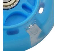 Filteilect 80mm LED Flash Wheel with Flashing Lights for Electric Scooters, 8x2.2cm PU Wheels with ABED-7 Bearings(Green)