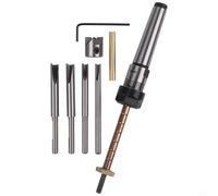 Filteilect 8PCS Pen Turning Mandrel Set with 7mm Drill Bit, Carbon Steel Woodworking Lathe Accessories for Pen Making, Includes Carpentry Shaft, Cutting Shafts,