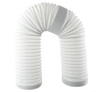 Filteilect Air Conditioner Vent Hose, 1.5m 6 Inch 150Mm Diameter Flexible Polypropylene Steel Wire Ducting Extendable Tube Portable AC Units White