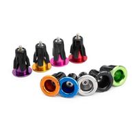 Filteilect Aluminum Alloy Handlebar Bar End for 22-24mm Handlebars in Black, Orange, Gold, Red, Silver, Pink, Green, Blue, Purple(red)