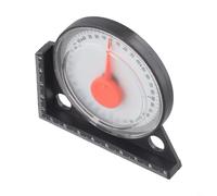 Filteilect Angle Level Finder for Measuring Angles and Slopes, 0-90 Degree Range, Magnetic Clinometer Gauge Tool with Acrylic + ABS Construction, Compatible with