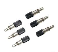 Filteilect Blitzventil Valve Core for Dunlop Valves, Flash Valve Insert with Dust Cap Compatible with DV & Standard For Bike Inner Tubes (4-Pack or(6pcs)