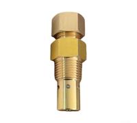 Filteilect Brass Air Compressor Safety Valve with 1/2 in x 19 mm x 1.5 mm Male Thread, Automatic Pressure Release for Overpressure Protection, Compatible with Air
