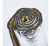 Filteilect Car Soundproofing Insulation Mat 5mm Thick Aluminum Foil & Rubber Foam Compatible with for Vehicle Door Chassis Trunk Noise Reduction Heat Barrier(40 * 100cm 5mm)