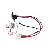 Filteilect Children's Electric Car Charging Socket 3-Pin Round Port with Connection Harness and 17A Fuse for 6V 12V 24V Ride-On Vehicles, Long Lasting Replacement(B)