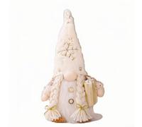 Filteilect Christmas Gnome Ornaments with LED Light, 30cm Faceless Plush Doll for Xmas Tree Decorations, Powered by 3 AAA Batteries (Not Included)(C)