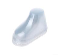Filteilect Clear PVC Plastic Baby Booties Display Forms for Retail Shoe Showcase, Mannequin Feet Stands for Baby Shoes and Socks in Multiple Sizes 8cm to 12cm,(10pcs 8cm)
