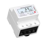 Filteilect Compatible Single Phase Energy Meter 100A AC 220V 110V kWh with Data Storage and LCD Display for Home Solar Power Monitoring