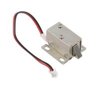 Filteilect DC 6V/24V Electromagnetic Lock for File Cabinet Drawer Storage, Compact 27x28x17.5 mm Electric Lock with 4.4 mm Activity Distance, Copper Wire(DC6V)