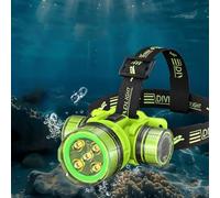 Filteilect Diving Headlamp with 350M Range and IPX8 Waterproof for Underwater Diving and Night Fishing, 2 Modes, Compact Design(Q901)