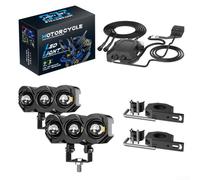 Filteilect Dual Color Spot Light 9-60V for Off-Road for bikes Dual Color | Solid aluminum alloy, heat dissipation, IP67 waterproof, dustproof, harsh weather ready
