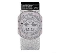 Filteilect E6B Flight Computer Aviation Training Tool with Circular Slide Rule for Pilots, Mechanical Navigation Calculator for Fuel Consumption, Wind Correction, Ground(E6B)