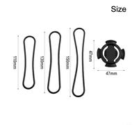 Filteilect For Bike for Holder Mount for V650 M450 and M460 with 3 Straps Plus Spacers Black Plus Handlebar Plastic Computer Mountain Bracket Road Cycling