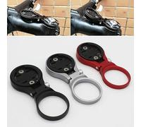 Filteilect For Bike Stem GPS Cycling Computer Mount for Edge 200/500/510/520/800/810/820/1000 Series, For CNC Aluminum Alloy, 28.6mm Diameter, Angle Adjustable,(Red)