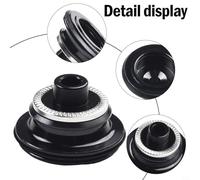Filteilect Front 915mm Plus Rear 1012mm Shaft with Aluminum Alloy Construction in Black For Bike Hub Qr Quick Release Thru Axle Adapter Converter End for Cap