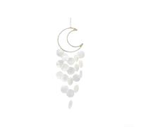 Filteilect Garden Shell Wind Chimes, Outdoor Hanging Decoration Bohemian Style, Patio Ornament Soothing Melody Home Decor(D)