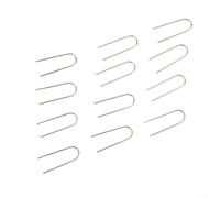 Filteilect High Nichrome Wire U-Shaped Hooks for Ceramic Kiln Craft 21 Gauge 0.7 mm Diameter 2 x 0.6 cm 50/100/200 Pcs Heat Resistant to 2100°F(200pcs)