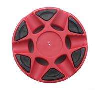 Filteilect Indoor Hockey Puck for Roller Ice Training, 99g PA Plastic Round Road Puck with 6-Bump Design, Compatible with Indoor Rinks, Blue/Red/Black/Yellow(Red and black)