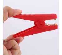 Filteilect Large 100A Clips for Car Battery Chargers - Insulated Clip Connectors, 12V-24V, 1200W, Copper, 95mm Tool for Electrical Engineering