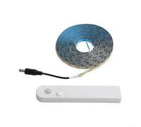 Filteilect LED Motion Sensor Light Strip with Human Body & Light Sensing, 1M/2M//5M Flexible Warm White or Cool White, IP65 Waterproof, USB/Dual Power, Adjustable Timer(warm light-5M)