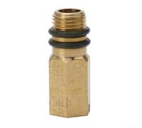 Filteilect M10 Tap Blanking Brass Water Inlet End Cap with 10mm Thread and Rubber Washers for Hot or Cold Bathroom or Kitchen Mixer Faucet Flexible Pipe